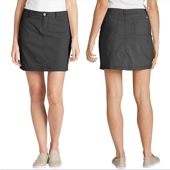 Eddie Bauer Adventurer 2.0 Black Outdoor Hiking Skort Plus Sz 16 - Picture 1 of 11